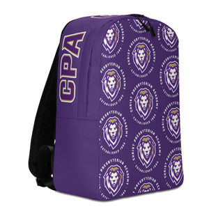 Minimalist All-Over Print Backpack | Purple