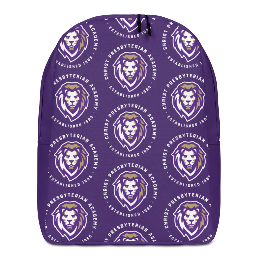 Minimalist All-Over Print Backpack | Purple